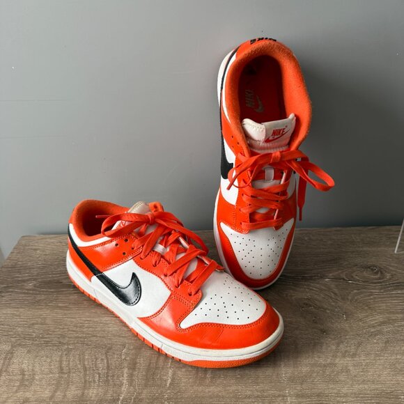 Nike Dunk Low Shoes Patent Orange Halloween 2022 DJ9955-800 Mens Size 12 EU 46 main image 9